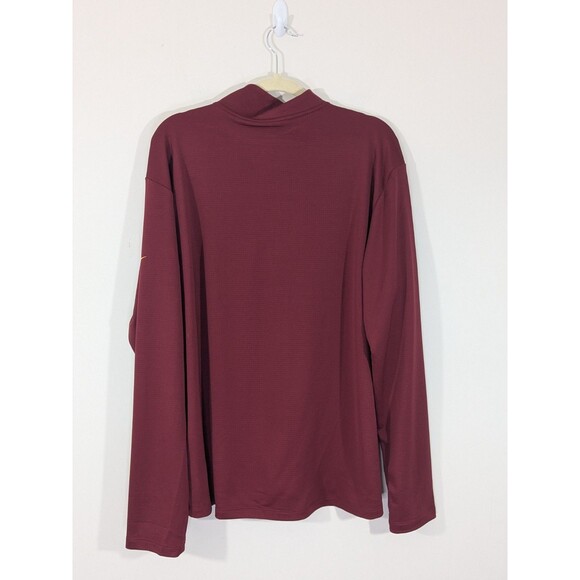 Nike Men's Burgundy Washington Commanders Sideline Dri-FIT Half-Zip Pullover XL - Picture 8 of 8